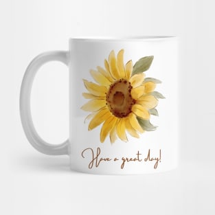 The Sunflower Digital Art Mug